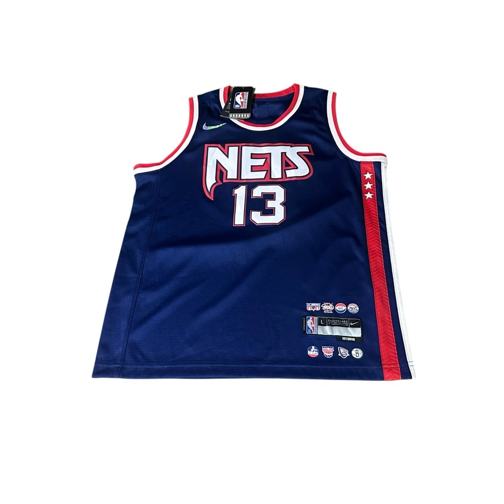 NWT Nike boys  Brooklyn Nets James Harden City Edition Jersey Sz L